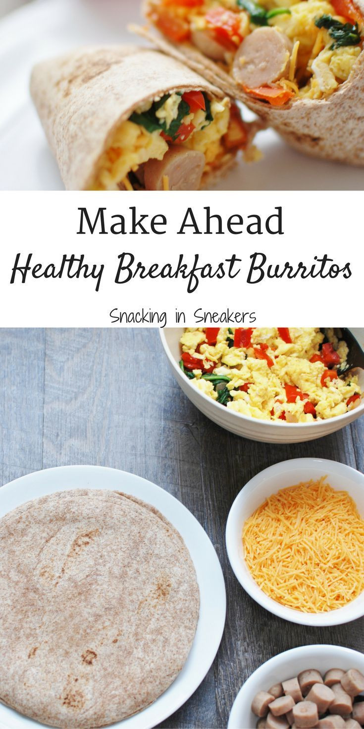 Healthy Freezer Breakfast Burritos
 17 best ideas about Healthy Breakfast Burritos on