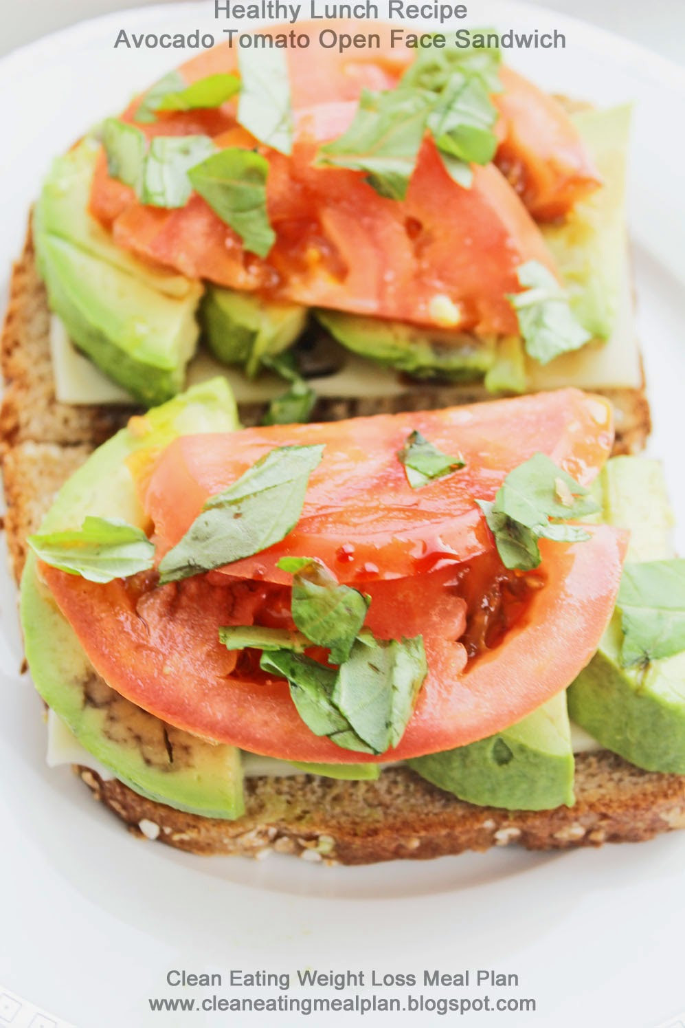 Healthy Lunch Recipes For Weight Loss
 Healthy Lunch Recipe Avocado Tomato Open Face Sandwich