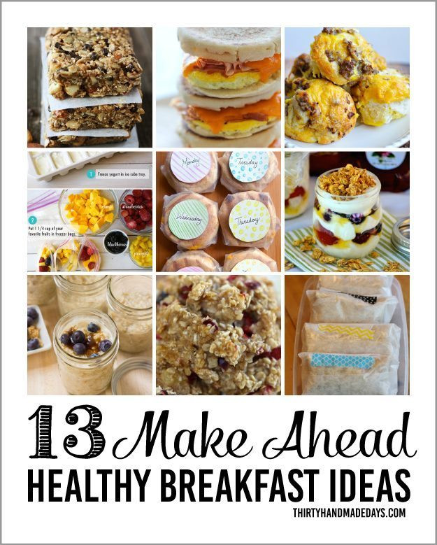 Healthy Make Ahead Breakfast
 Healthy Make Ahead Breakfasts