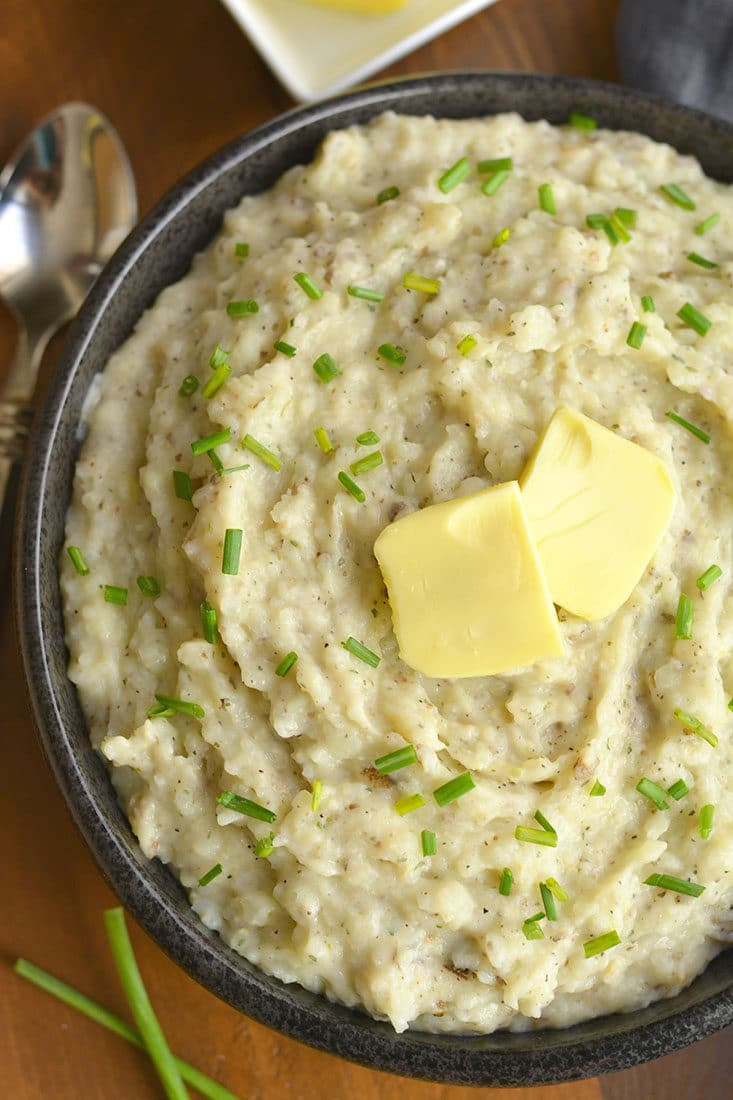 Healthy Mashed Potatoes
 Healthier Mashed Potatoes & Cauliflower GF Low Cal