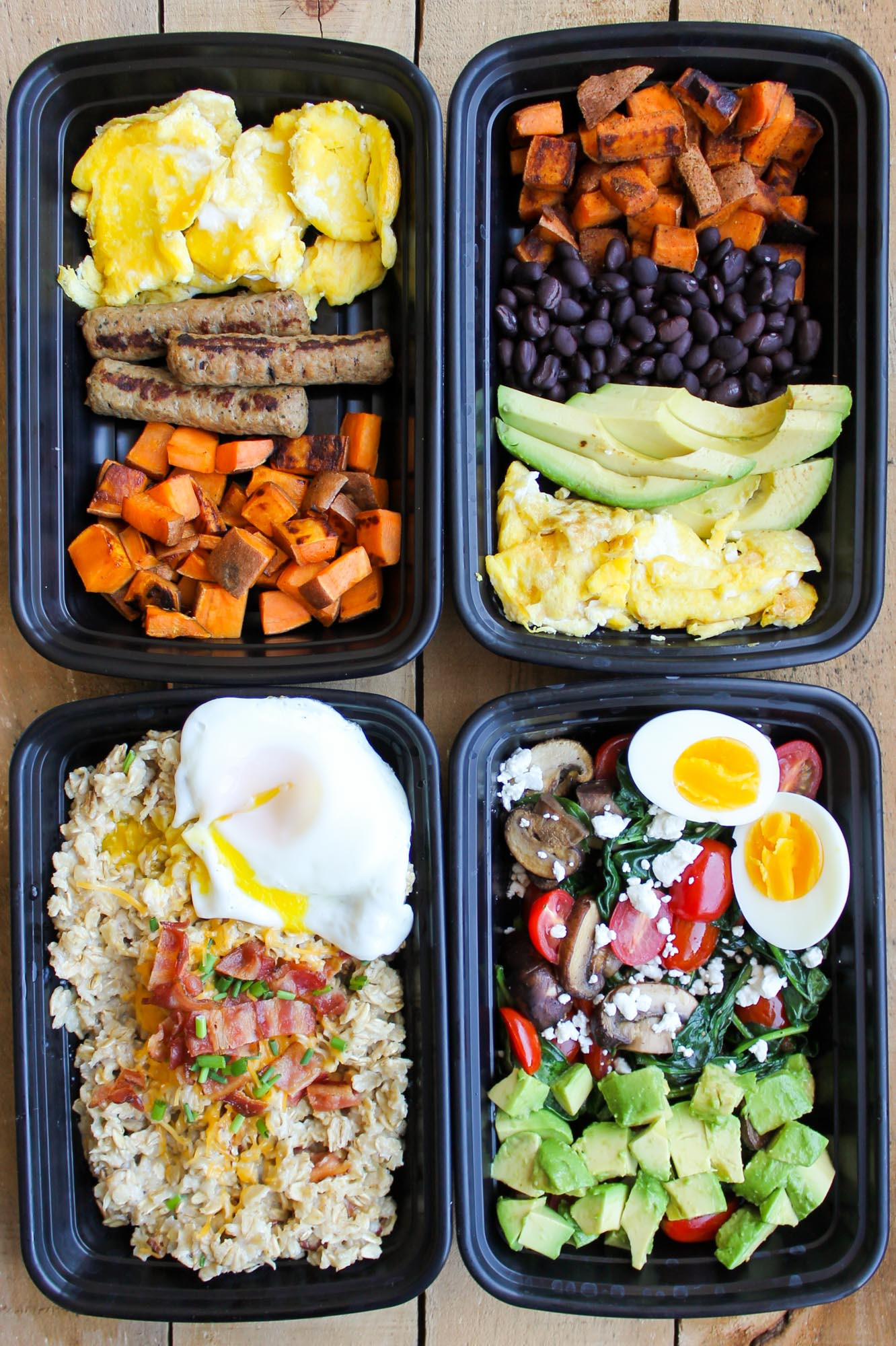 Healthy Meal Prep Breakfast
 Make Ahead Breakfast Meal Prep Bowls 4 Ways Smile Sandwich