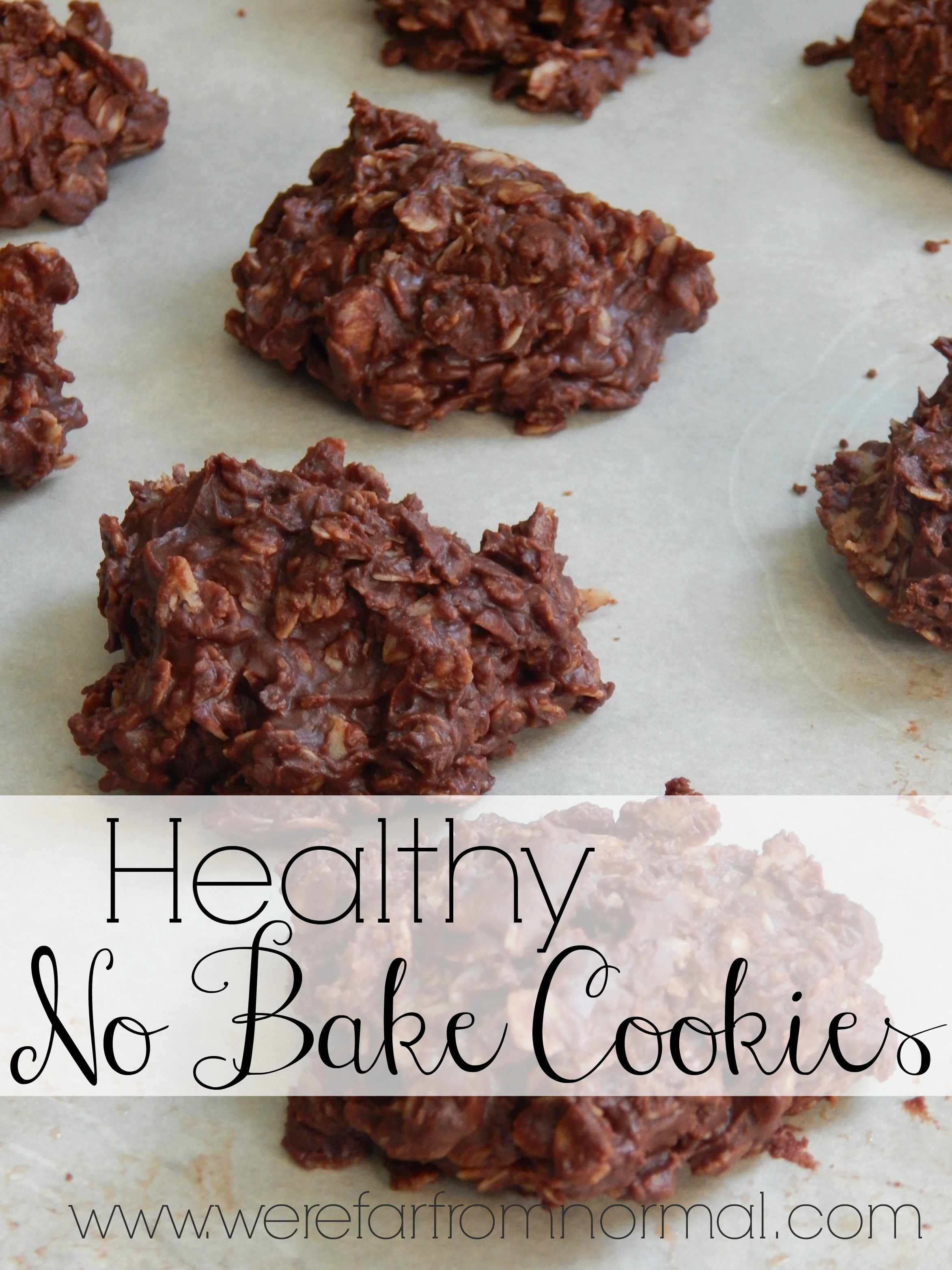Healthy No Bake Cookies
 Healthy Chocolate Oatmeal No Bake Cookies