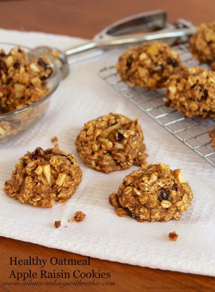 Healthy Oatmeal Raisin Cookies
 Healthy Oatmeal Apple Raisin Cookies Cooking With Ruthie