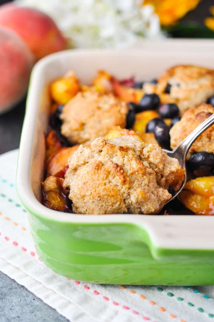 Healthy Peach Recipes
 Healthy Blueberry Peach Cobbler Our Week in Meals 32