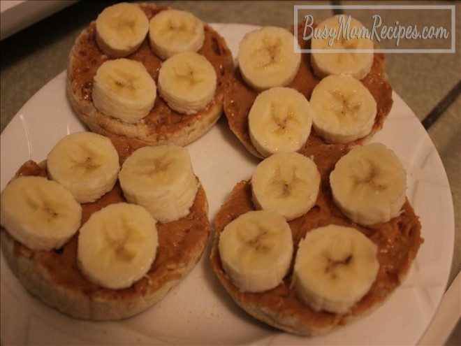 Healthy Peanut Butter Snacks
 Healthy Peanut Butter Banana English Muffin Snack Idea