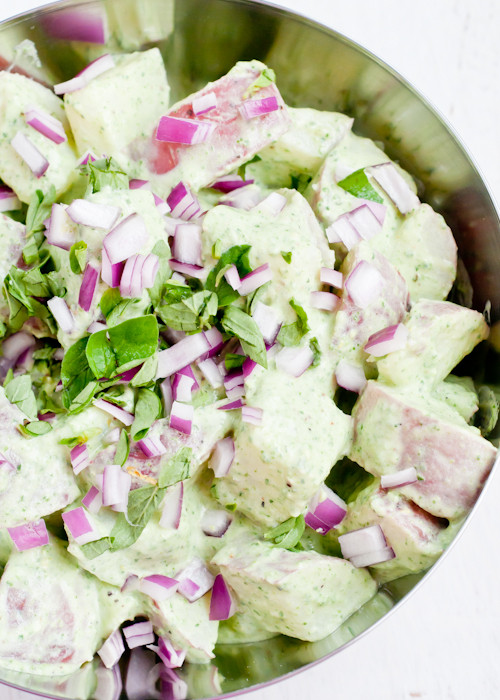 Healthy Potato Salad
 Healthy Potato Salad with Creamy Pesto Dressing