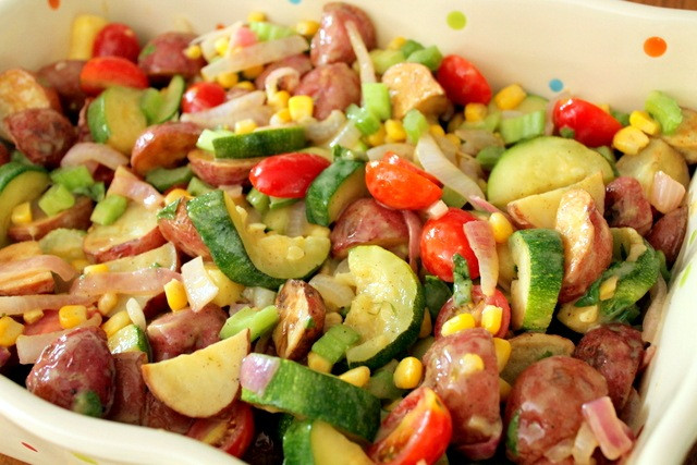 Healthy Potato Salad
 Healthy Roasted Potato and Ve able Salad