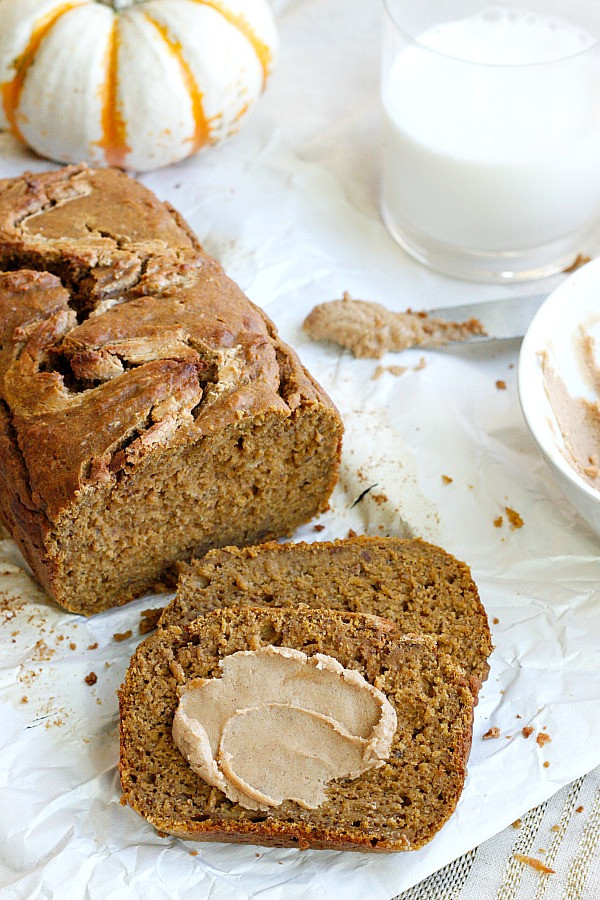 Healthy Pumpkin Bread
 Healthy Pumpkin Bread with Cinnamon Cashew Butter Belle Vie