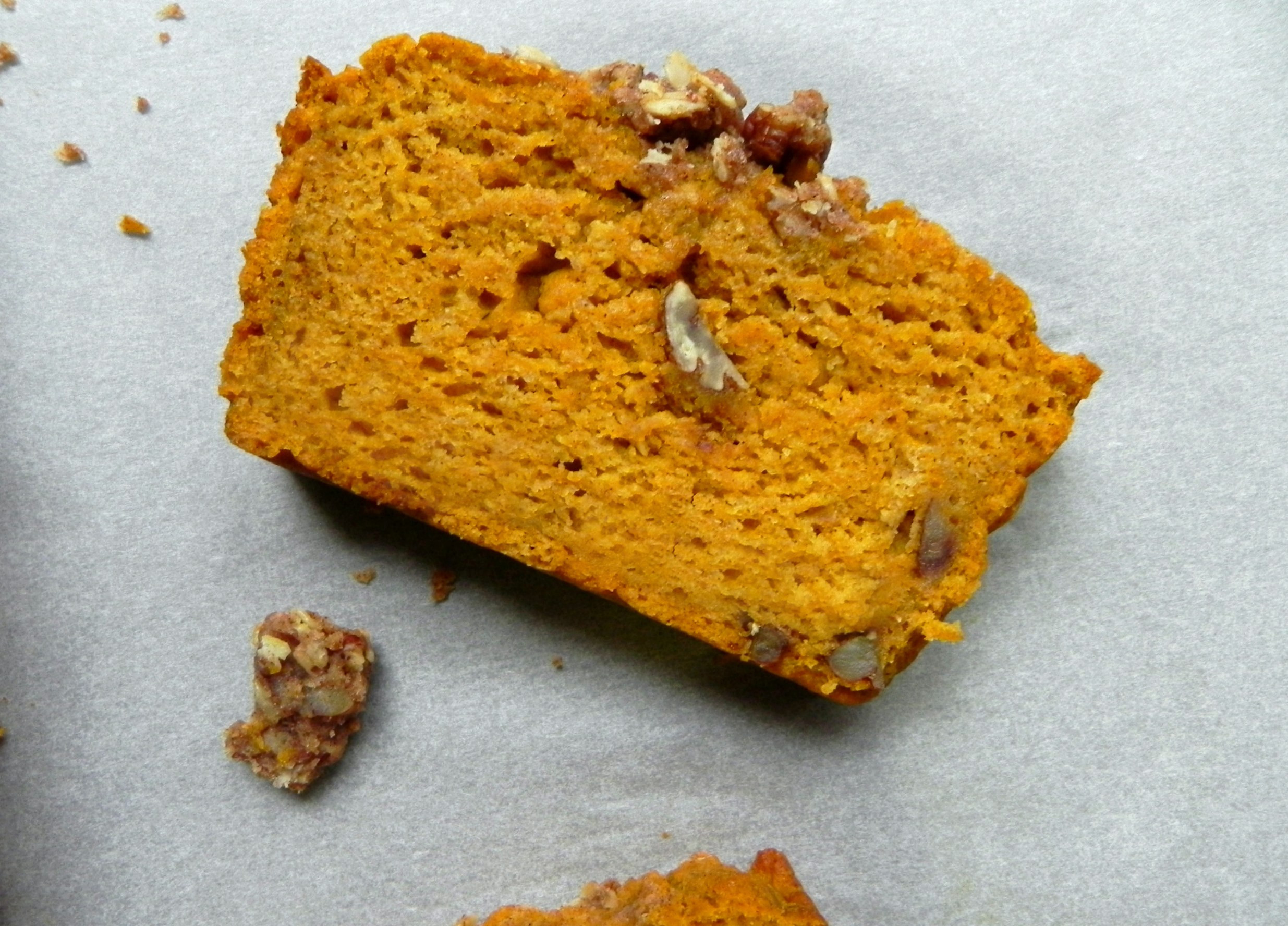 Healthy Pumpkin Bread
 Healthy Pumpkin Bread with Maple Pecan Crumble Vegan