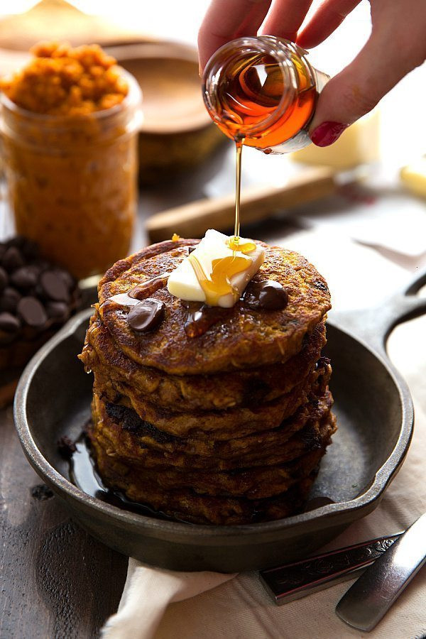 Healthy Pumpkin Pancakes
 Healthy Flourless Pumpkin Pancakes