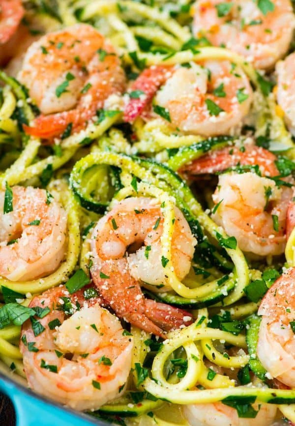 Healthy Shrimp Pasta Recipes
 Healthy Shrimp Scampi with Zucchini Noodles