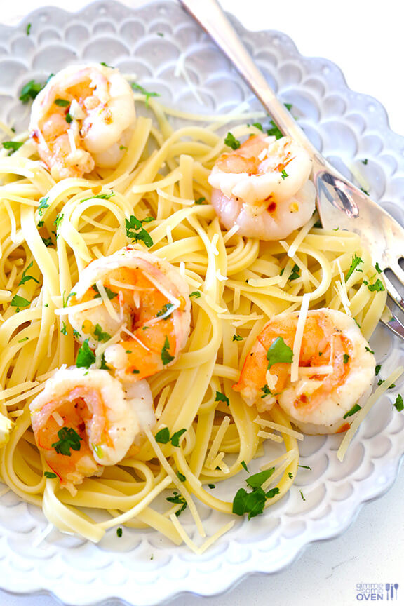 Healthy Shrimp Pasta Recipes
 15 Minute Skinny Shrimp Scampi