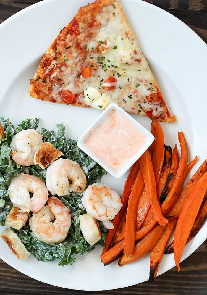 Healthy Side Dishes Baked Sweet Potato Fries Kale Caesar Salad 2 healthy
