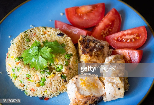 Healthy Side Dishes For Chicken
 Healthy Eating Chickentomato Salad And Quinoa As Side Dish