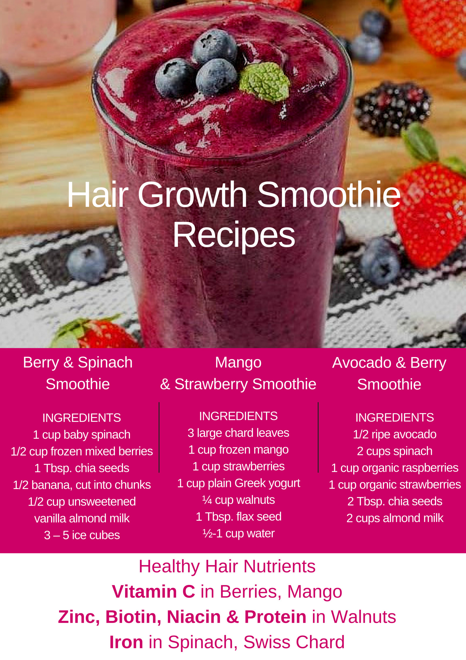 Healthy Smoothies Recipes
 Healthy Hair Growth Smoothies You Should Try