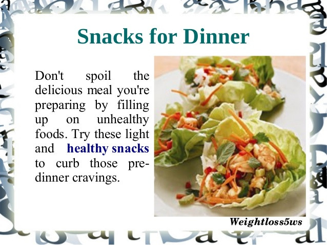 Healthy Snacks For Losing Weight
 Healthy snacks for weight loss