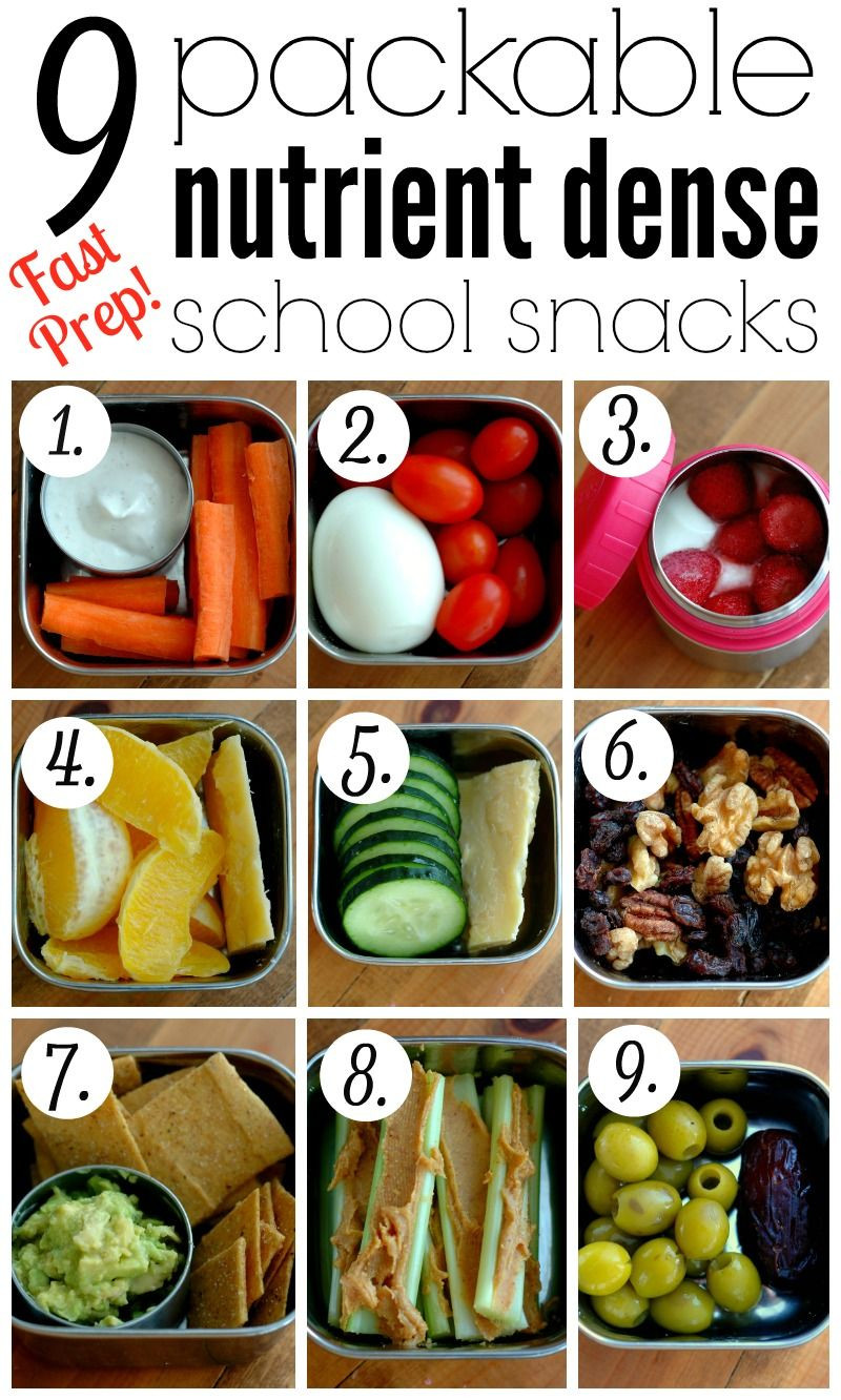 Healthy Snacks For School
 9 Packable Nutrient Dense School Snacks