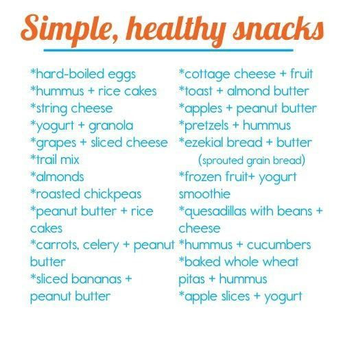 Healthy Snacks List
 Healthy Snacks for Kids for Work for School for Weight