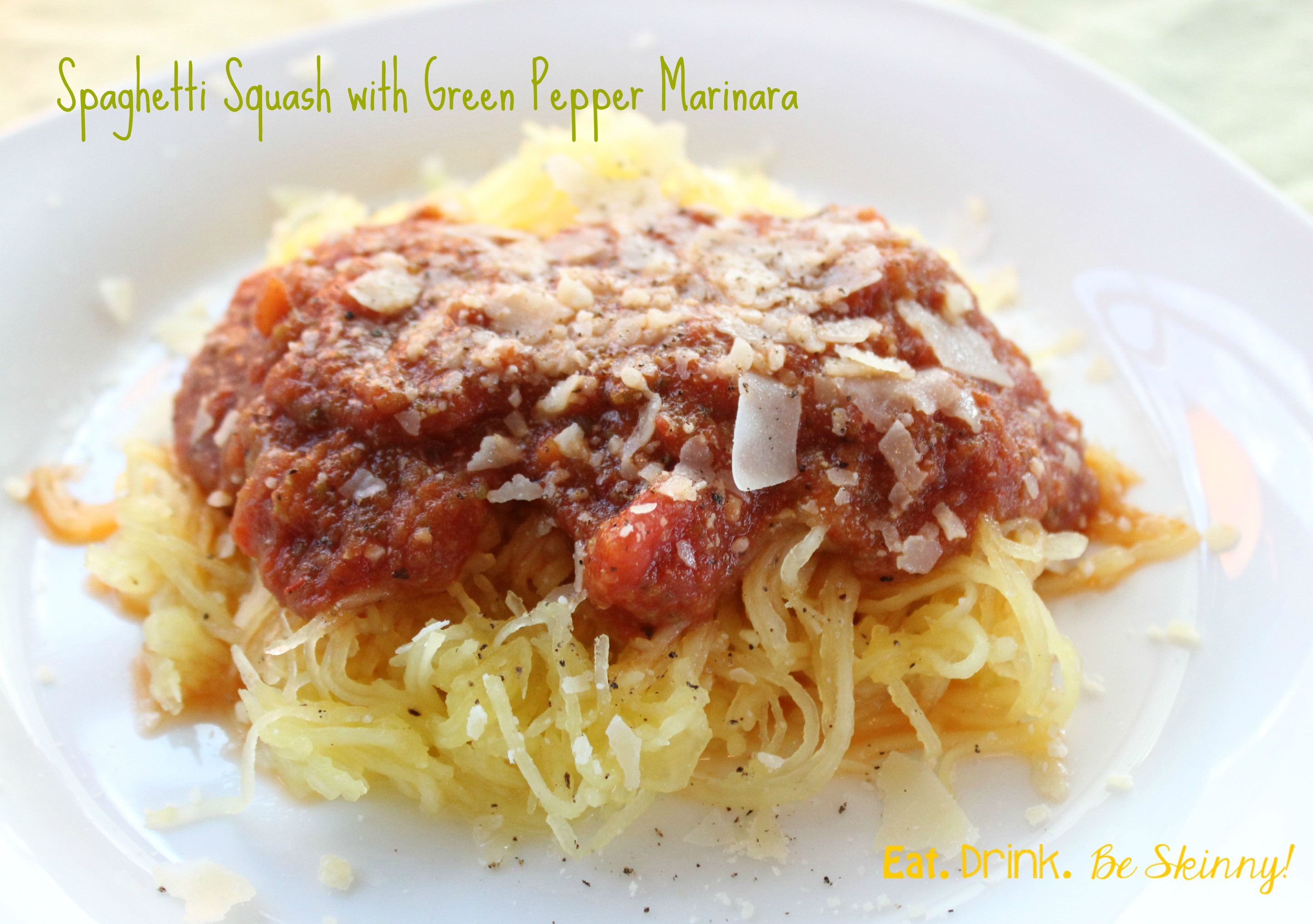 Healthy Spaghetti Sauce
 Healthy Recipe Green Pepper Infused Spaghetti Squash