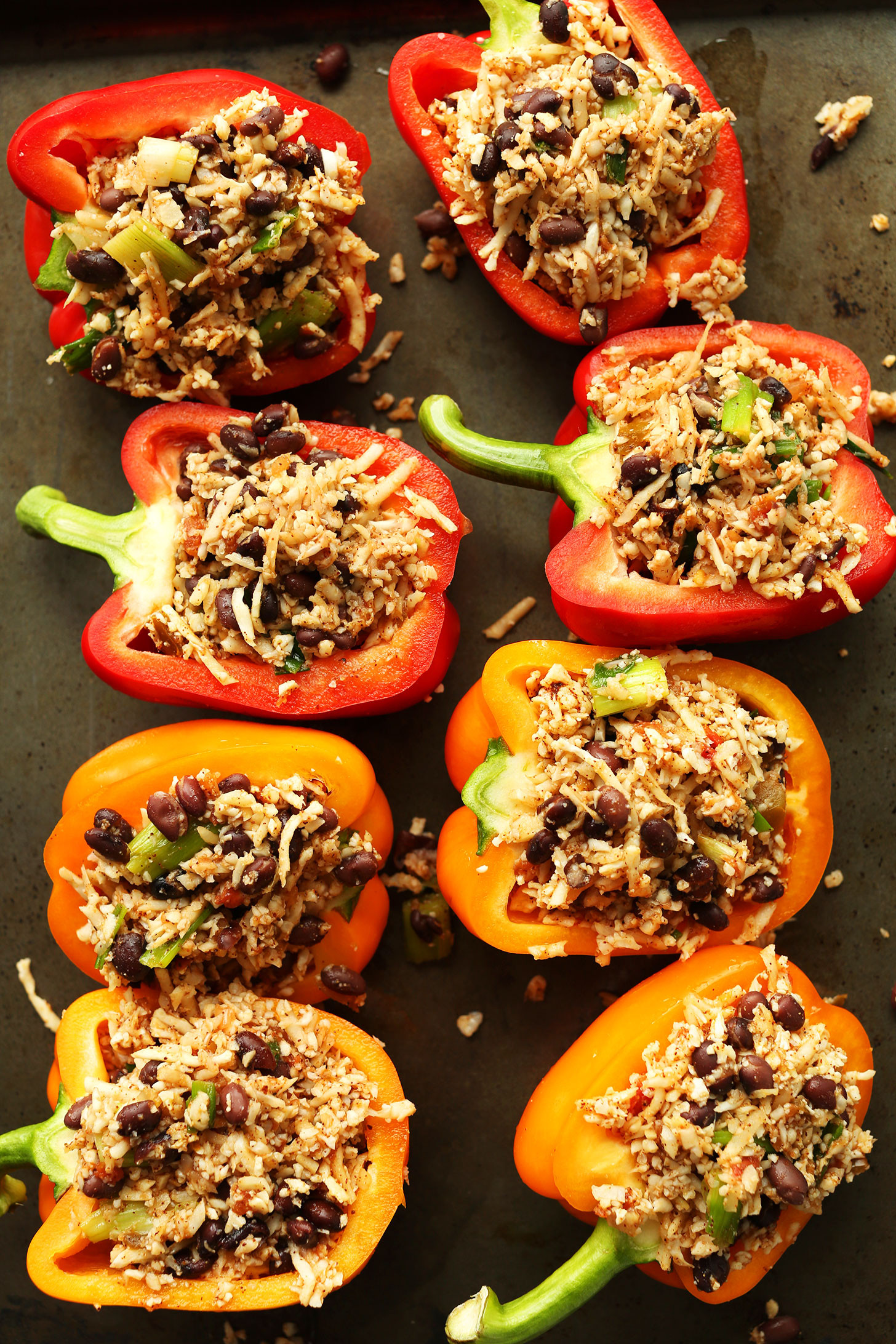 Healthy Stuffed Bell Peppers
 Cauliflower Rice Stuffed Peppers