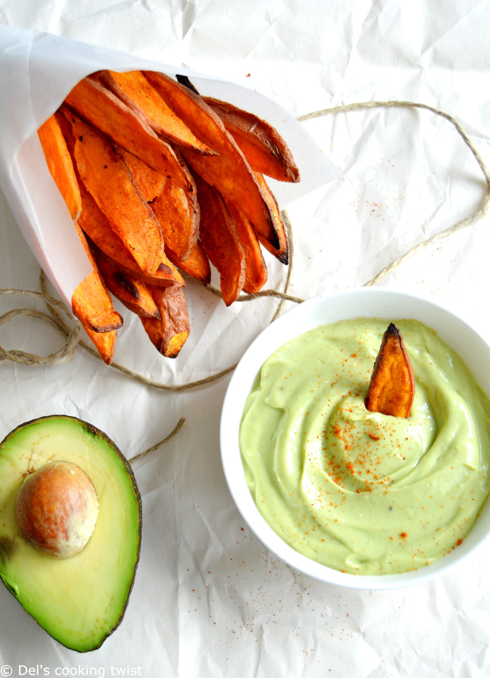 Healthy Sweet Potato Fries
 Healthy Sweet Potato Fries with Avocado Dip – Del s