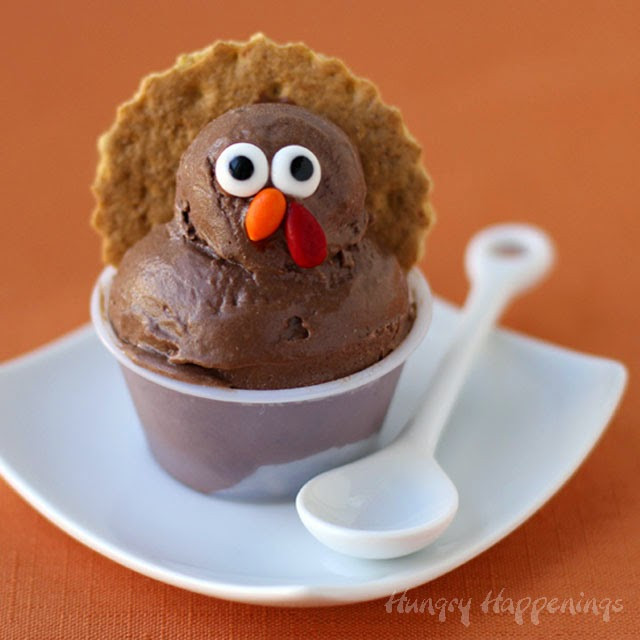 Healthy Thanksgiving Desserts
 Cocoa Banana Ice Cream Turkeys Healthy Thanksgiving Dessert