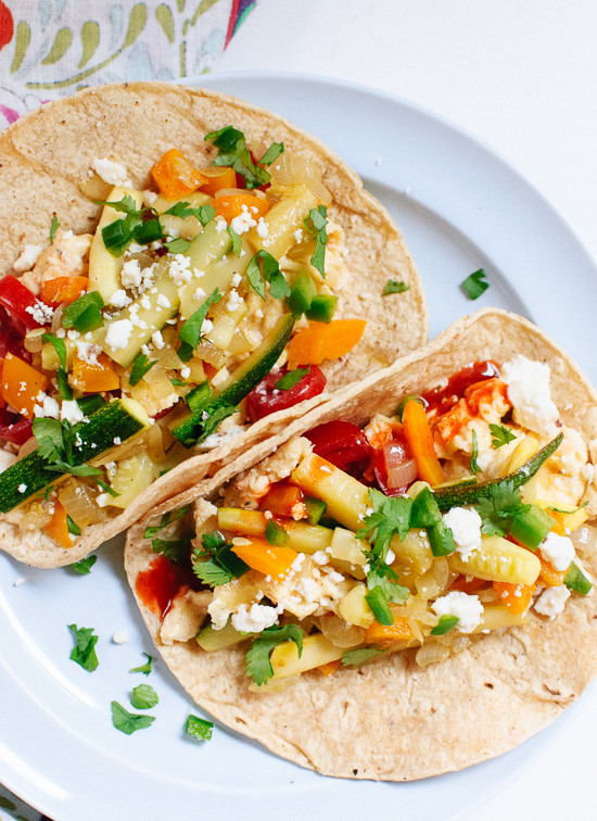 Healthy Vegetarian Breakfast Recipes
 Veggie Breakfast Tacos Cookie and Kate