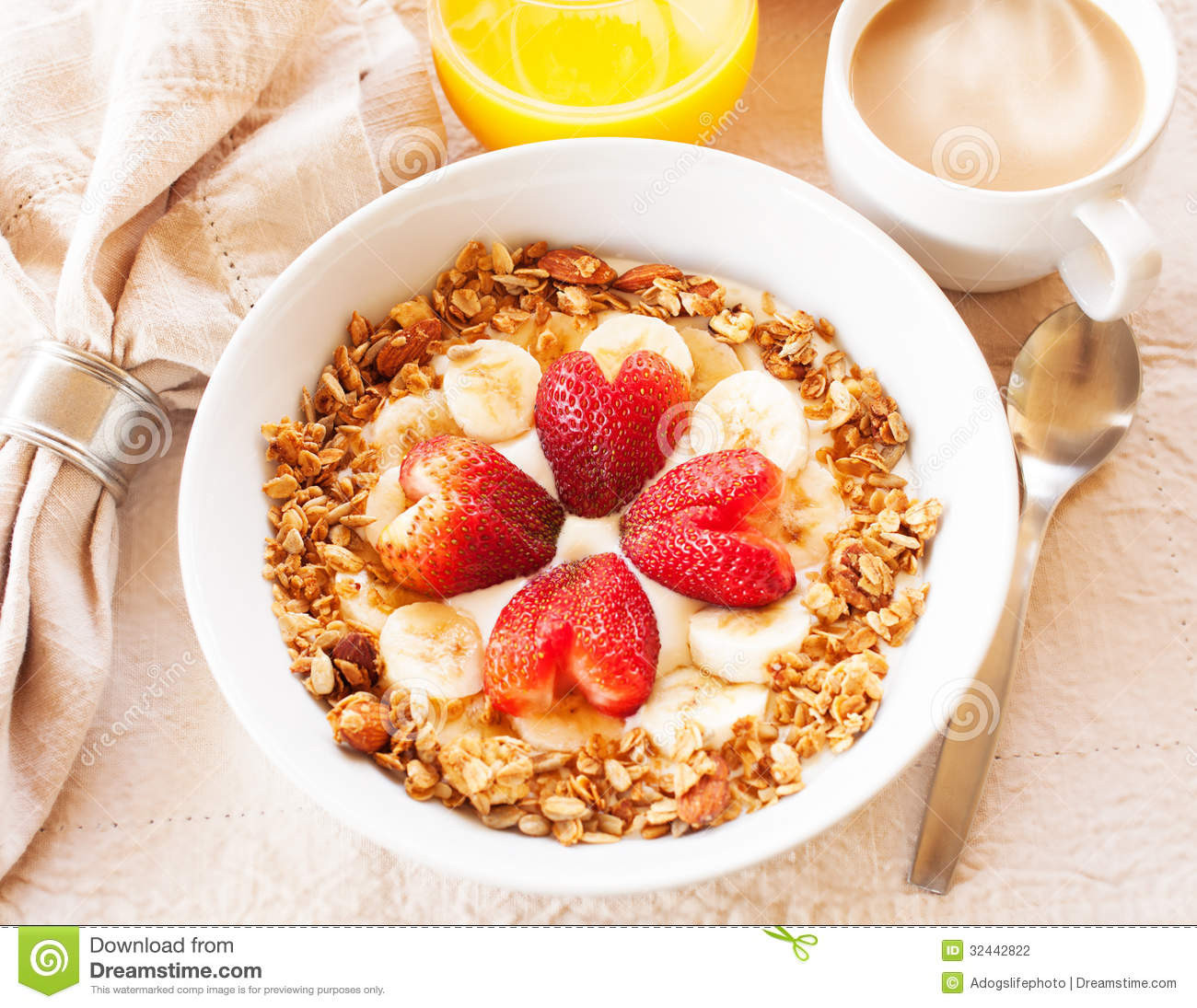 Heart Healthy Breakfast
 Heart Healthy Breakfast Stock graphy Image