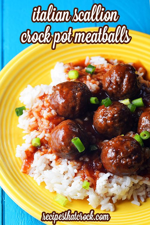 Heart Healthy Crockpot Recipes
 Italian Scallion Crock Pot Meatballs Recipe