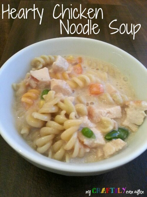 Hearty Chicken Noodle Soup
 Hearty Chicken Noodle Soup My Craftily Ever After