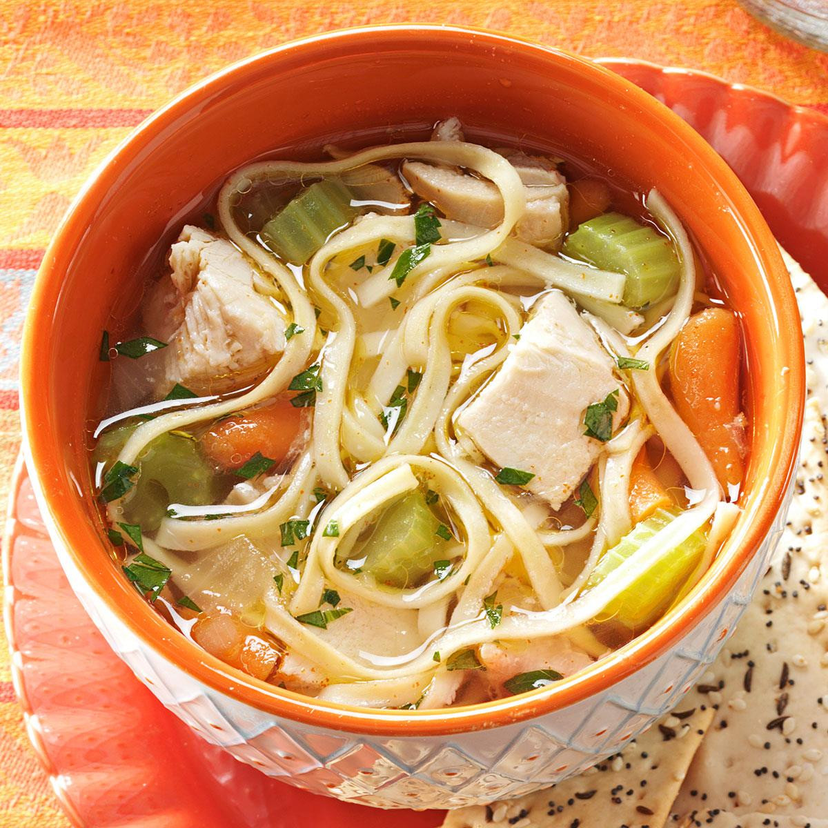 Hearty Chicken Soup
 Hearty Homemade Chicken Noodle Soup Recipe