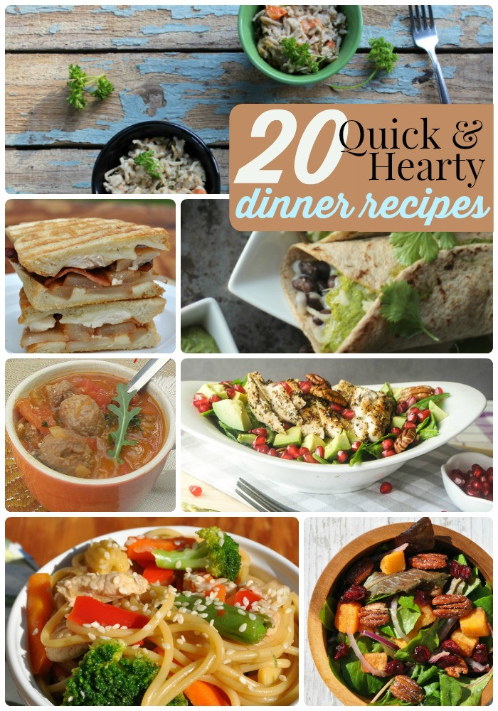 Hearty Dinner Ideas
 Great Ideas 20 Hearty and Quick Dinner Recipes