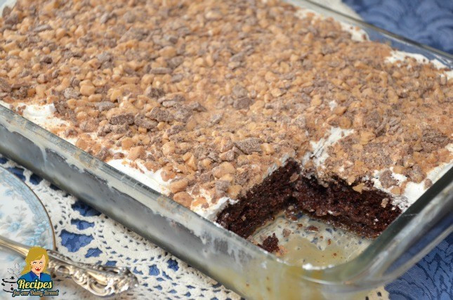 Heath Bar Dessert
 Heath Bar Cake using Chocolate Cake Mix