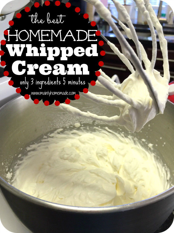 Heavy Whipping Cream Dessert Recipes
 How to Make Homemade Whipped Cream