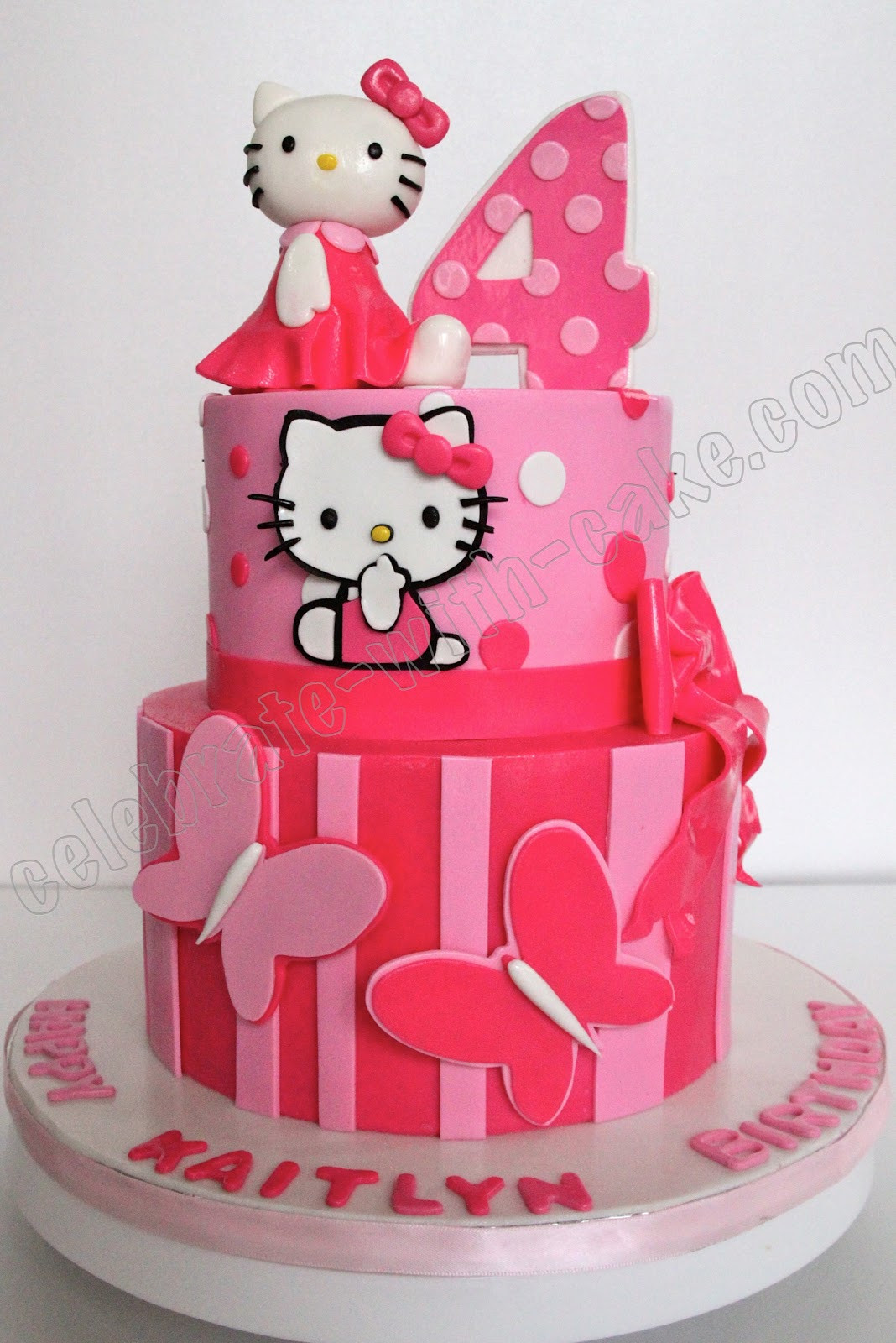 Hello Kitty Birthday Cake
 Celebrate with Cake Hello Kitty Cake