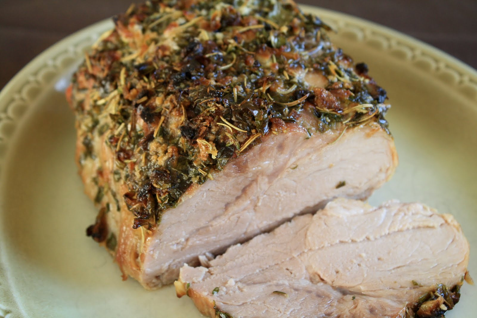 Herb Crusted Pork Loin
 My Grandma s Recipe Box Herb Crusted Pork Loin Ribeye