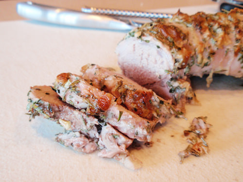 Herb Crusted Pork Loin
 Herb Crusted Pork Tenderloin Handle the Heat