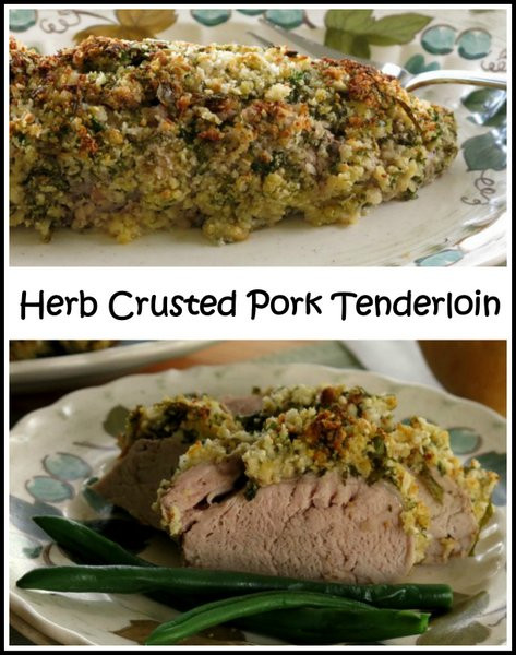 Herb Crusted Pork Loin
 Roasted Pork Tenderloin with an Herb Crust The Dinner Mom