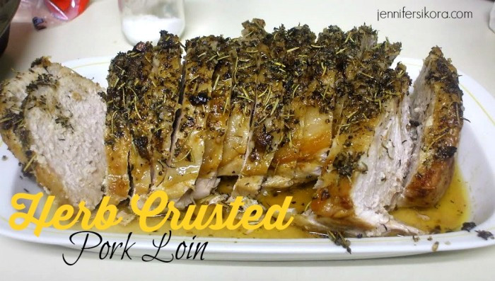 Herb Crusted Pork Loin
 Herb Crusted Pork Loin Jen Around the World