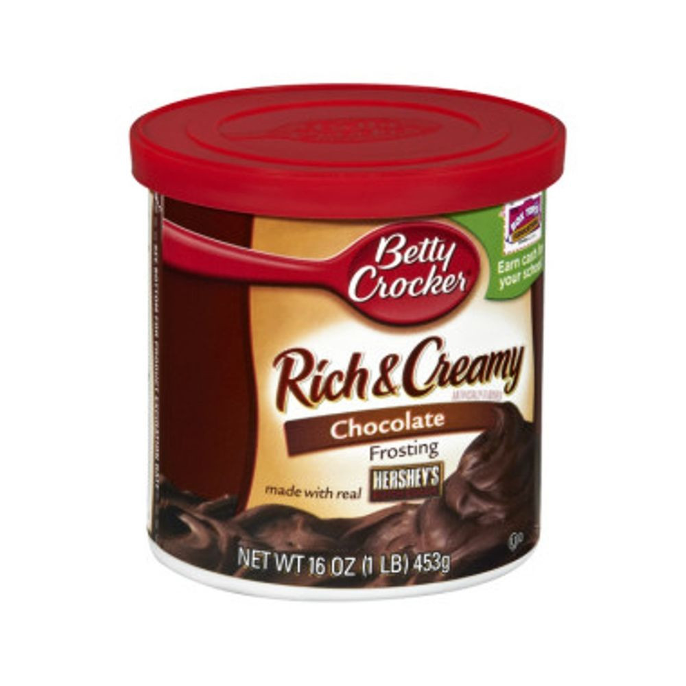 Hershey'S Chocolate Cake
 Betty Crocker Rich & Creamy Chocolate Frosting Made w