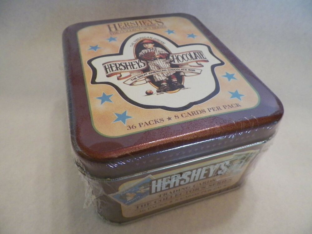 Hershey'S Chocolate Cake
 Hershey s Chocolate Trading Cards Unopened Pack Tin Box
