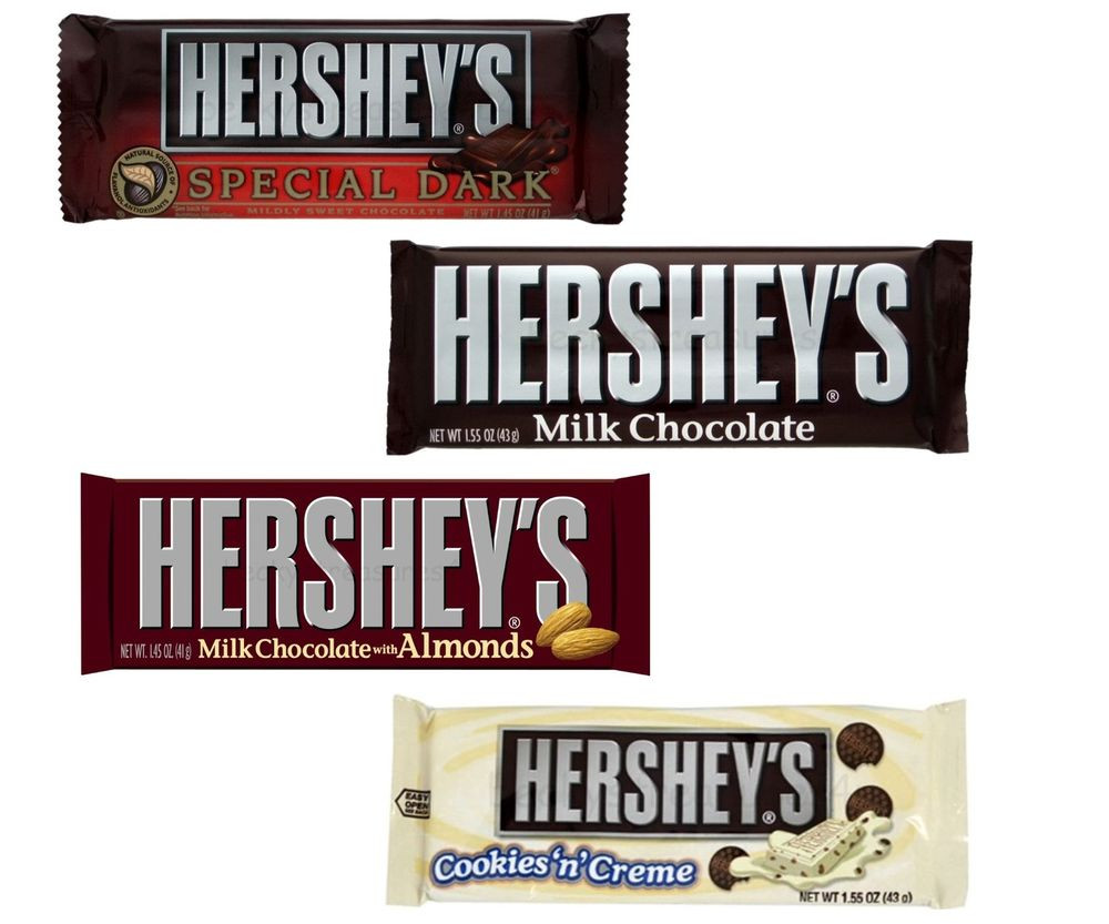 Hershey'S Chocolate Pie
 Hershey s Milk Dark White Chocolate Candy 24 Bars