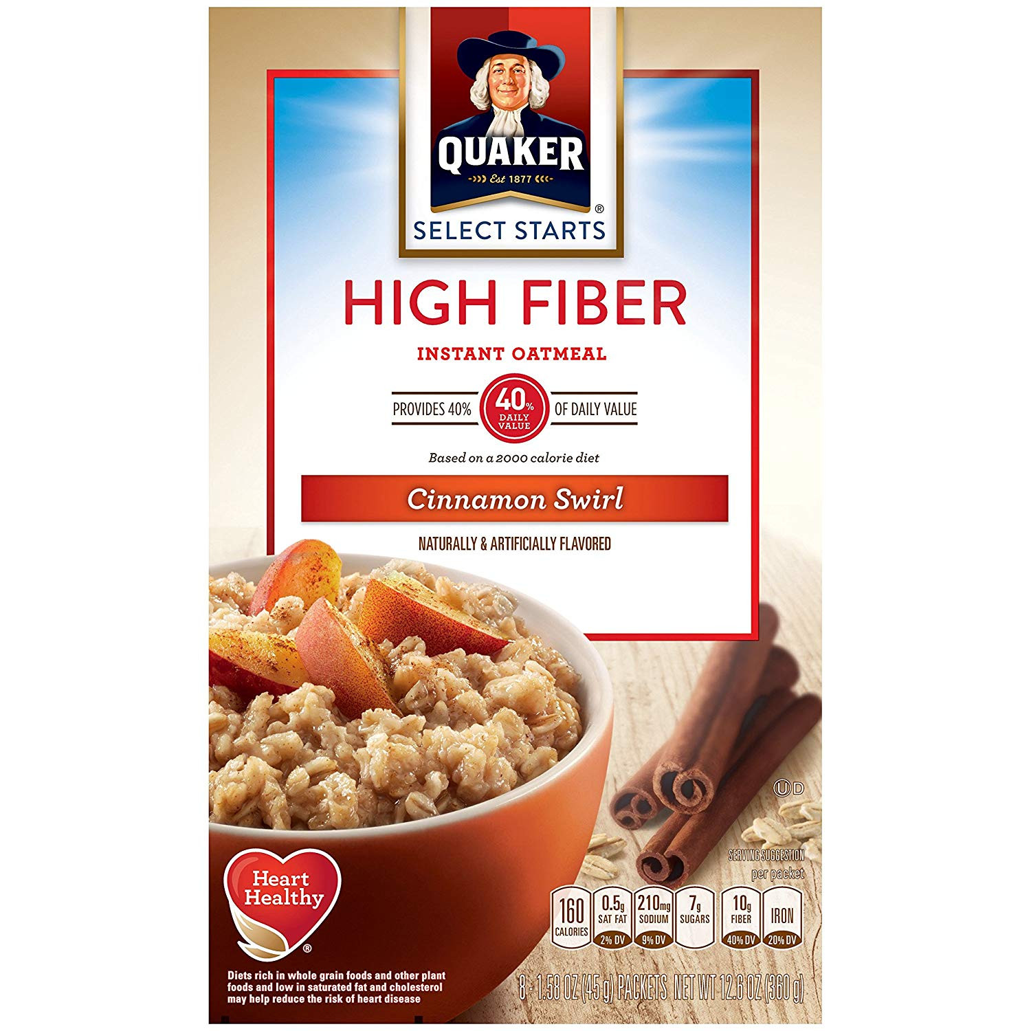 High Fibre Breakfast Cereals
 Nutrition Facts Quaker Instant Oatmeal High Fiber Maple