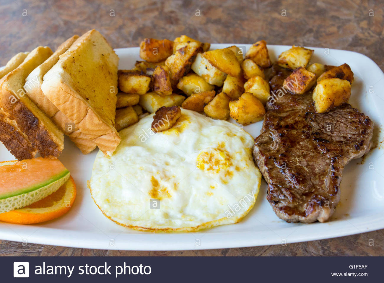 High Protein Breakfast Without Eggs
 High protein breakfast plate Sirloin stake and fried eggs