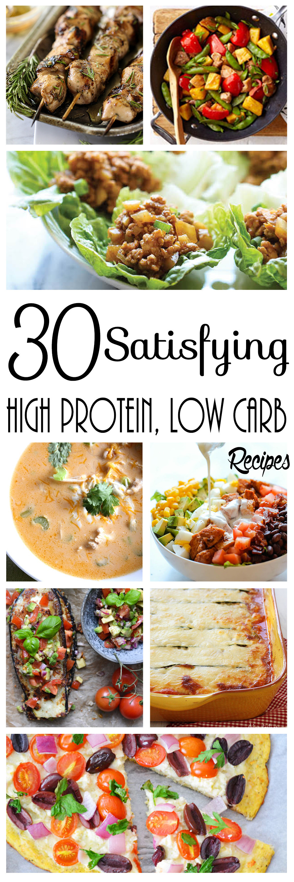 High Protein Low Carb Recipes
 30 Satisfying High Protein Low Carb Recipes FULL