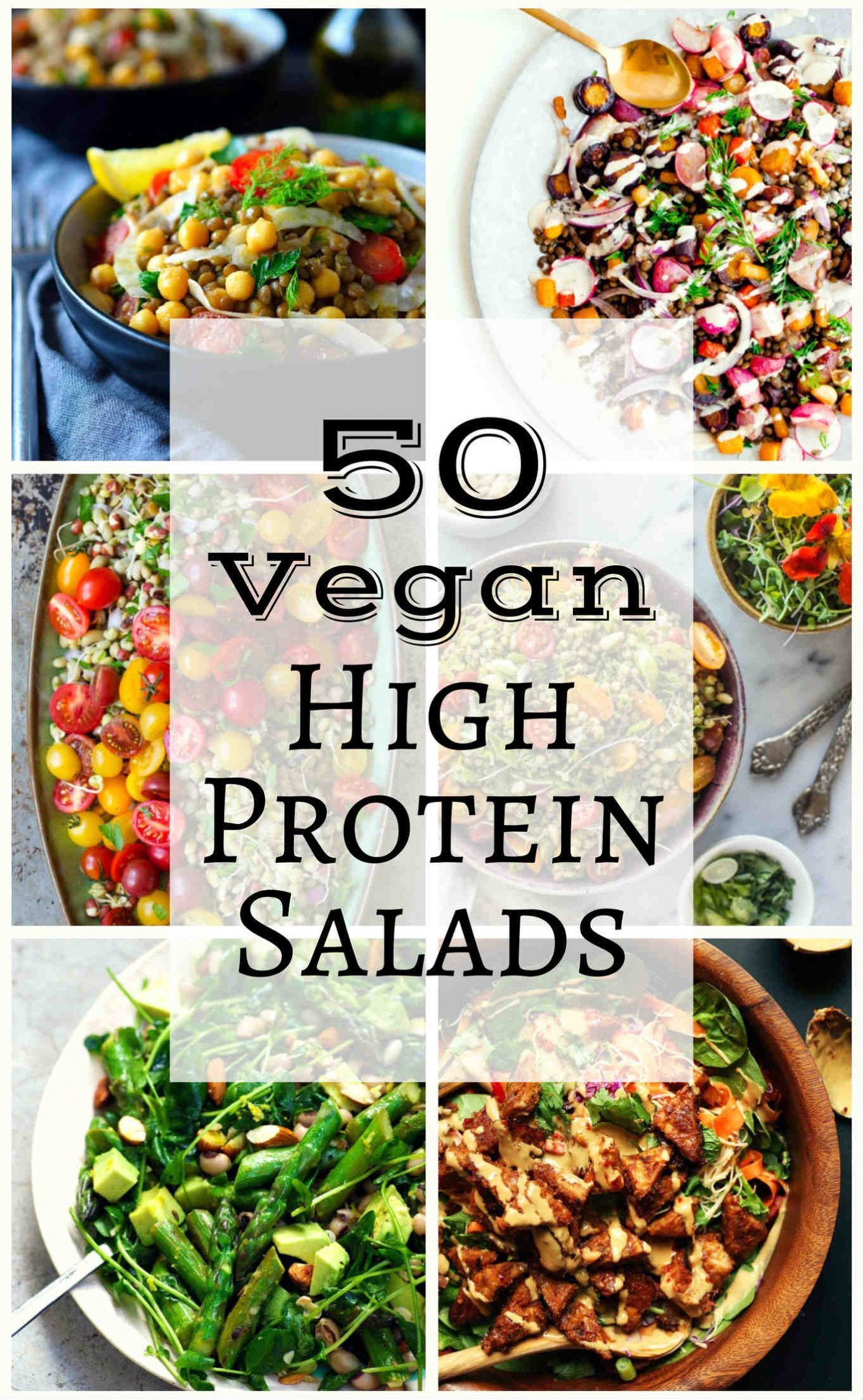 High Protein Vegan Recipes
 50 Vegan High Protein Salads