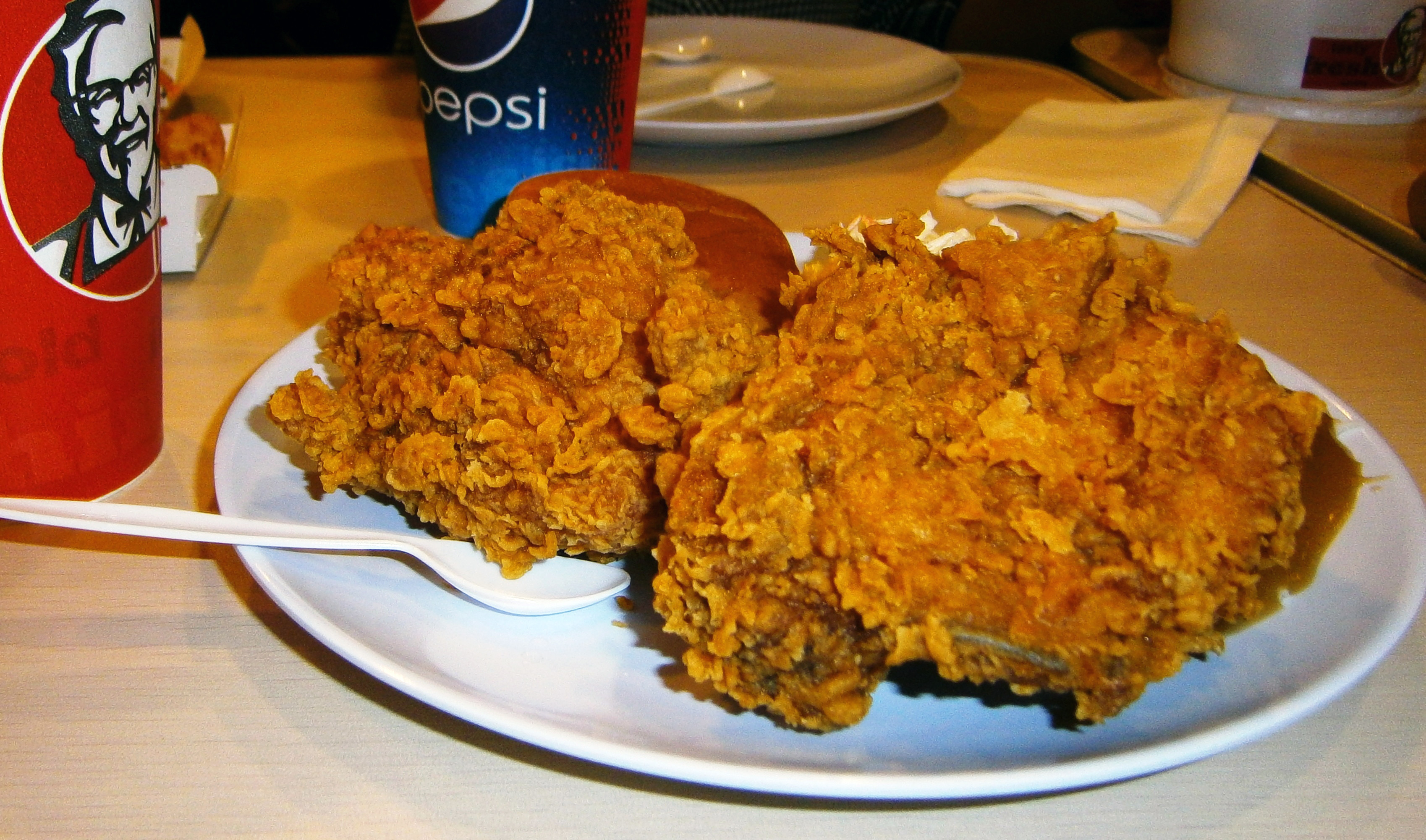 History Of Fried Chicken
 File KFC Malaysia Hot Wings fried chicken