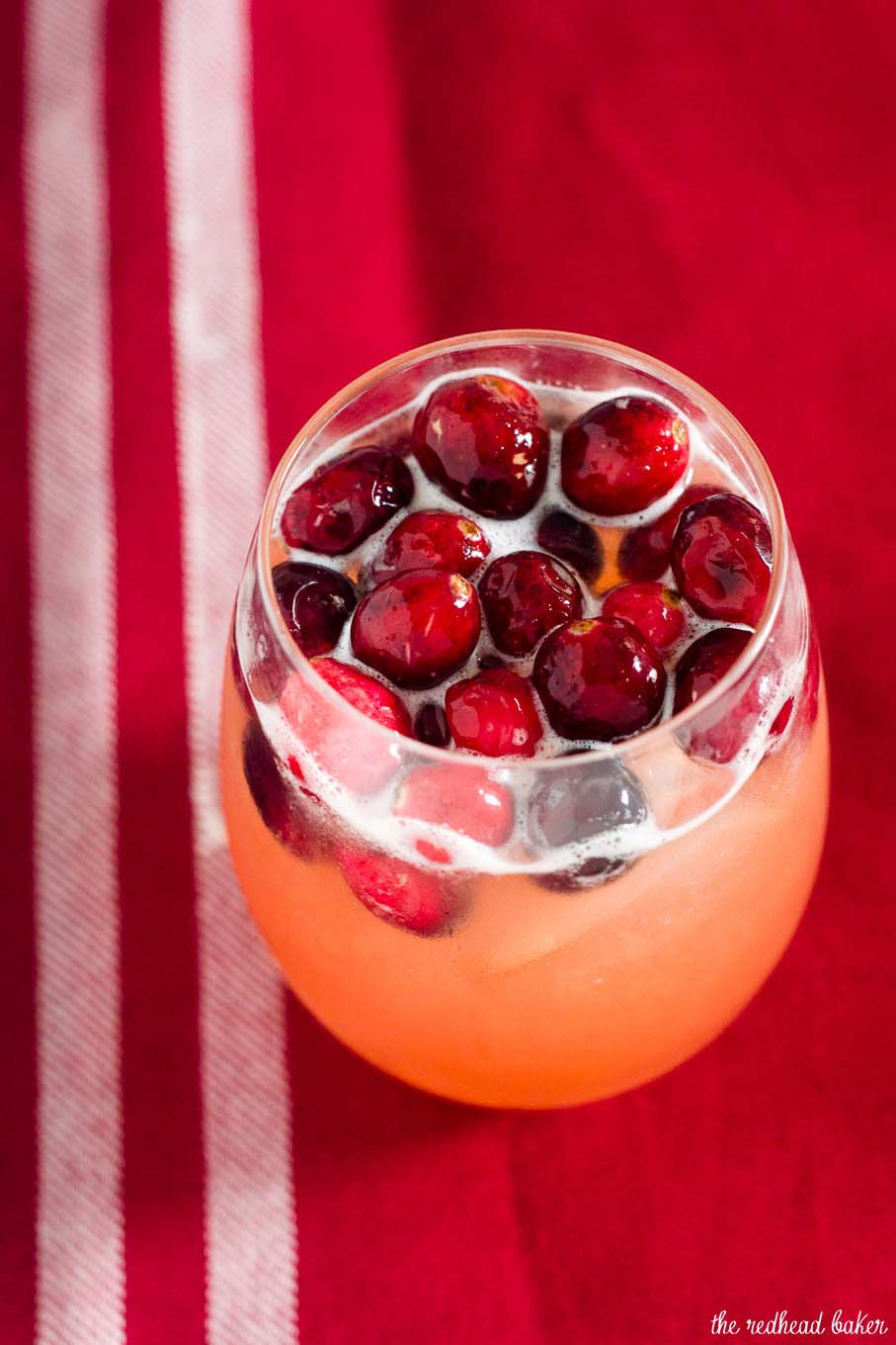 Holiday Whiskey Drinks
 Cranberry Cinnamon Whiskey Sour by The Redhead Baker