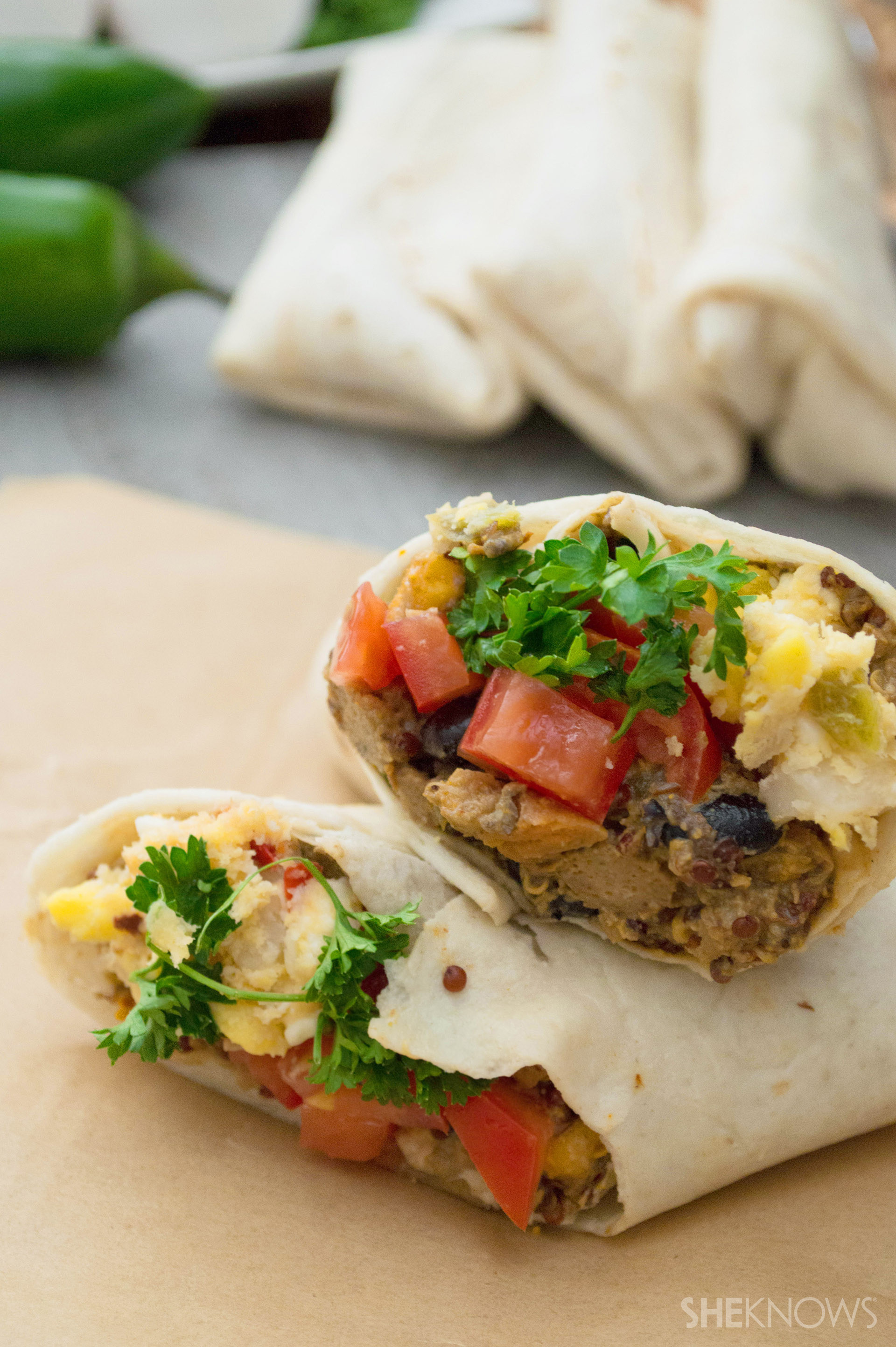 Homemade Breakfast Burritos
 Make ahead breakfast burritos to keep in your freezer