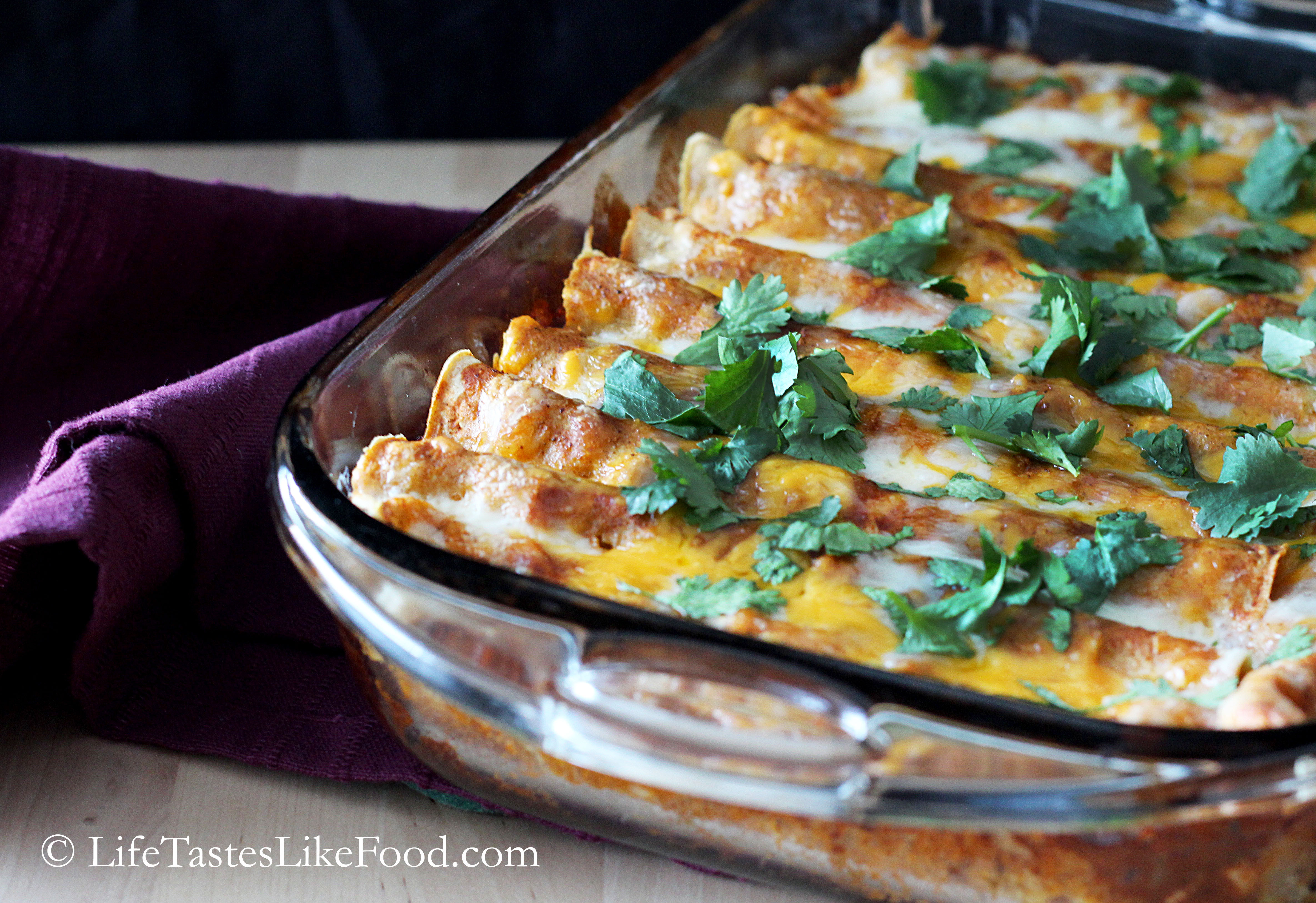 Homemade Chicken Enchiladas
 Chicken Enchiladas